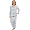 Collections Etc Comfy Soft Knit Snowflake 2-Piece Pajama Set XX-Large Gray Female - image 4 of 4