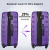 4 Piece Hardshell Checked Luggage and Carry On Set,Spinner Suitcases with TSA Lock,Travel Bag,Packing Cubes,Luggage Tags (16"/20"/24"/28")-Cuddlewood - 2 of 4