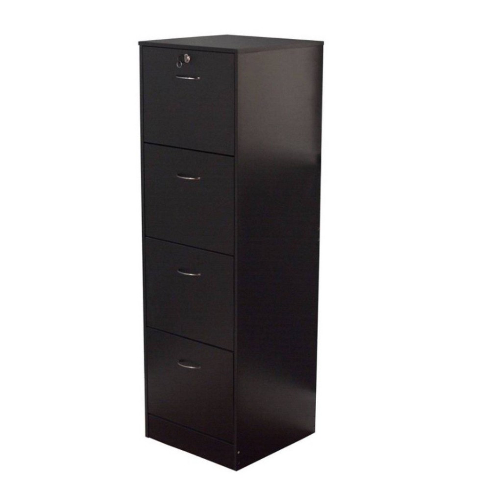 Photos - File Folder / Lever Arch File Wilson 4 Drawer Filing Cabinet Black - Buylateral