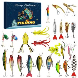 Christmas Countdown Calendar - 24 Day Fishing Lure Set for Adult Men and Teenage Boys - Christmas 2025 Surprise Gift - 1 of 4