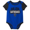 MLS San Jose Earthquakes Infant Boys' 3pk Bodysuit - 4 of 4