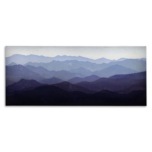 Stupell Industries Panoramic Mountains Layered Peaks Canvas Art, 30" x 13" - 1 of 4