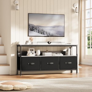 55 Inch TV Stand for Living Room, TV Stand with 3 Drawers, Compact Entertainment Center with Storage Solutions - 1 of 4