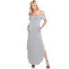 Women's Cold Shoulder Lexi Maxi Dress with Pockets - White Mark - 2 of 3
