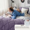 5/7 Pcs Bed in a Bag with Contrast Color Solid Design Bedding Set - 3 of 4