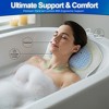5 Star Super Deals Ergonomic Bathtub Gel Pillow Headrest w/ Quick-Dry 4D Mesh Cushion, Anti-Slip Suction Cups for Neck and Shoulder - 4 of 4