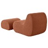 Anybear 44"L x 29"W x 27"H Modern Lounge Chair and Ottoman - 4 of 4
