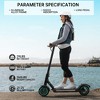 Topteng Folding Electric Scooter for Adult with Deck Light - 220lb Capacity, 21.8 Mile Range, 8.5" Wheels, Black - 2 of 4