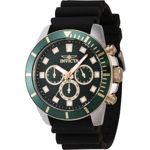 Invicta 46083 Men's Pro Diver Chronograph Green Dial Strap Watch - 1 of 1