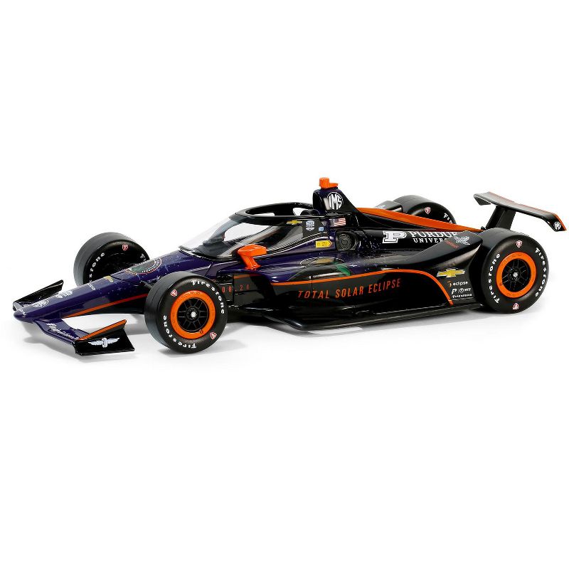 Dallara IndyCar Black 2024 Indianapolis Motor Speedway Total Solar Eclipse Special Edition 1/18 Diecast Model Car by Greenlight, 2 of 4