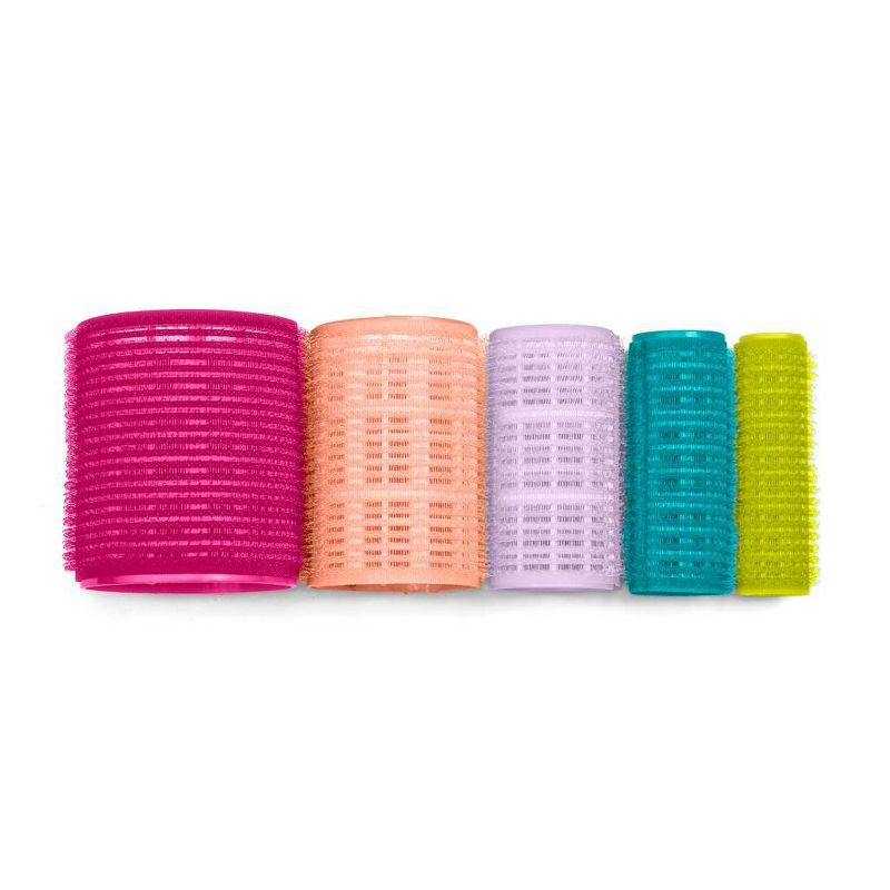 Conair Heatless Voluminous Curl Self Grip Rollers - Assorted Sizes &#38; Colors - 31pk, 5 of 8