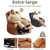 Oversized Recliner Chairs with Heat and Massage - 360° Swivel Lazy Recliner Chair for Adults- Manual Rocking Chair with Cup Holder for Living Rooms - 2 of 4