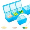 Sukuos XL Pill Box, Case w/Clear Lid, Arthritis-Friendly, BPA-Free, Easy-Clean - 2 of 4