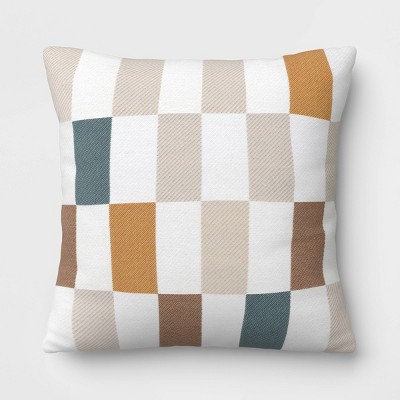 18"x18" Subway Tile Woven Square Outdoor Throw Pillow - Threshold™