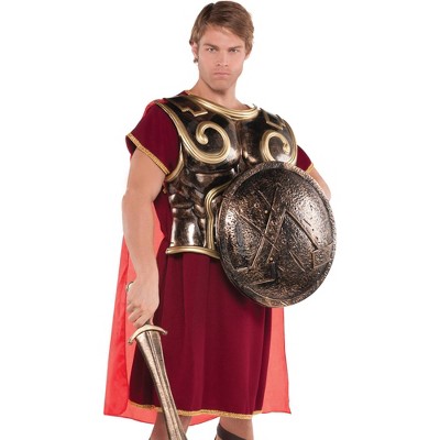 Adult Spartan Chest Plate with Cape Halloween Costume