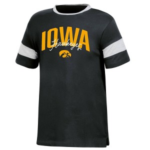 NCAA Iowa Hawkeyes Girls' Knot T-Shirt - 1 of 3