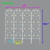 NicBex Raised Garden Bed with Trellis 86.7"x19.7"Garden Trellis Rustproof Lattice Panels, Flower Support for Outside - 4 of 4