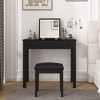 NicBex 32.5" Makeup Vanity Desk with Flip-top Mirror,Wood Makeup Table with 2 Drawers & 3 Removable Organizer Boxes for Bedroom - 2 of 4