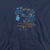 Nerf Deconstructed Nerf Gun Adult Pull-Over Hoodie - 2 of 4