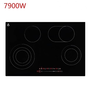 30" Built-in Electric Cooktop 7900W Ceramic Glass Radiant Stovetop 4 Burners - 1 of 4