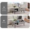 Hotraffy 39inches Wood Lift Top Coffee Table with Hidden Compartment and Storage Shelf - 2 of 4
