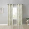 Habitat Lana Light Filtering Grommet Curtain Panel Two Tone Leaf Branches Bouquet Faux Linen Fabric Designed, Ivory - image 2 of 4