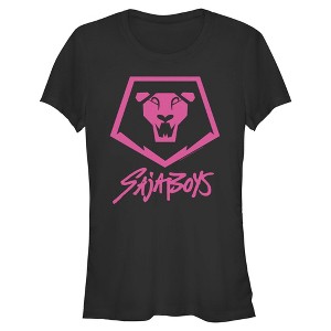 Juniors Womens KPop Demon Hunters Saja Boys Lion Logo T Shirt - 1 of 4