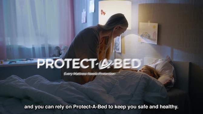 AllerZip Smooth Mattress Encasement with Allergen & Viral Protection - Protect-A-Bed, 5 of 8, play video