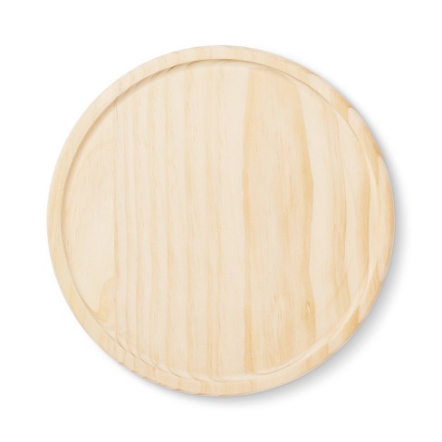 Diy Wood Shaped Round Tray Base Unfinished Craft Kit - Mondo Llama™ : Target