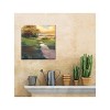 Cottage Garden West of The Wind Heartland Green, Yellow, Red 24 x 24 Inch Waterproof Gallery Wrapped Canvas, Outdoor Garden, Yard, Patio All Weather - 2 of 2