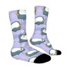 Penguin Is Lazy Women Printed Crew Socks Funny Funky Socks Soft Polyester Novelty Gifts for Artists Men - 3 of 4
