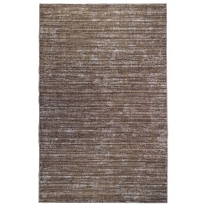 2' X 3'  and Ivory Striped Stain Resistant Indoor Outdoor Area Rug - 1 of 4