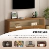 Stylish TV Stand with Ample Storage,Three Drawers & Minimalist Metal Handles,Open Shelves,Versatile TV Console or Side Cabinet Table for Home - 4 of 4