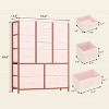 15-Drawer Fabric Storage Tower with 3 Sizes, Heavy-Duty Metal Frame, Anti-Tip Kit, Tool-Free Assembly, for Nursery, Bedroom, Closet - 2 of 4