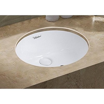 ALFI Isabella Plus Collection 18 inch Oval Undermount basin with overflow and rear center drain