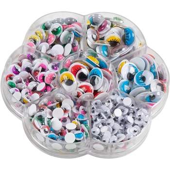 Assorted Sizes & Colors Googly eyes for Arts & crafts Projects 125 count