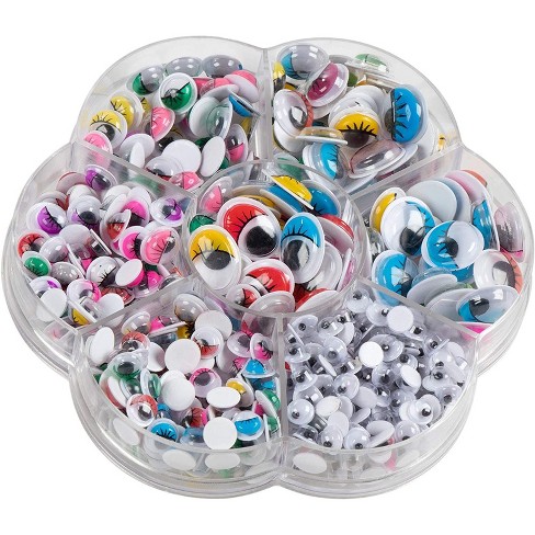 Genie Crafts 500 Pack Googly Eyes Self Adhesive For Crafts, Multi