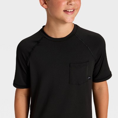 Детские купальники Art Class Boys' Rash Guard Top - art class™ Black S — фото 3