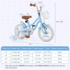 Costway 18'' Kids Bike Toddler Bicycle with Training Wheel Kickstand for 4-8 Years Old Purple/Pink/Turquoise/Blue/Beige/Green - 3 of 4