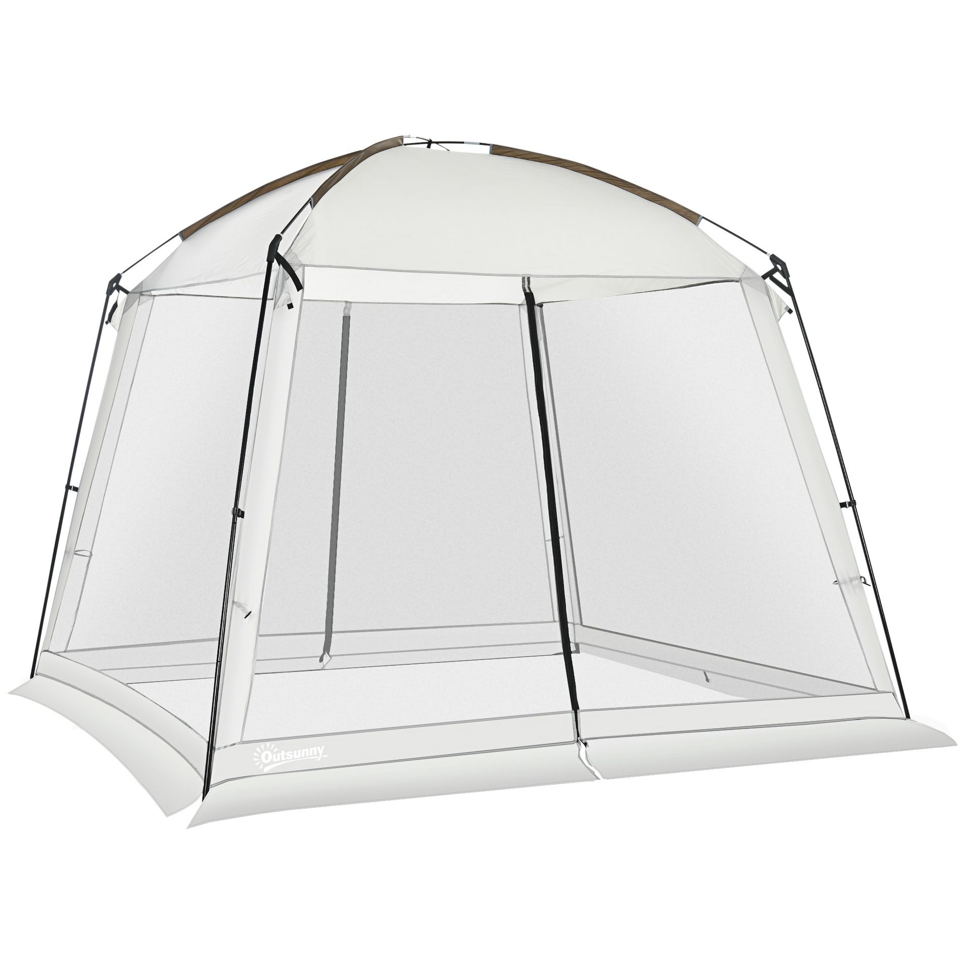 Outsunny Screen Tent, Screen House Room with UV50+ Protection, 2 Doors, and Carry Bag, for Patios Outdoor Camping Activities