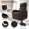 Recliner Chair for Adults, Manual Recliner Ergonomic Adjustable Single Sofa Enhanced with Wide Arms & Padded Seat - 3 of 4