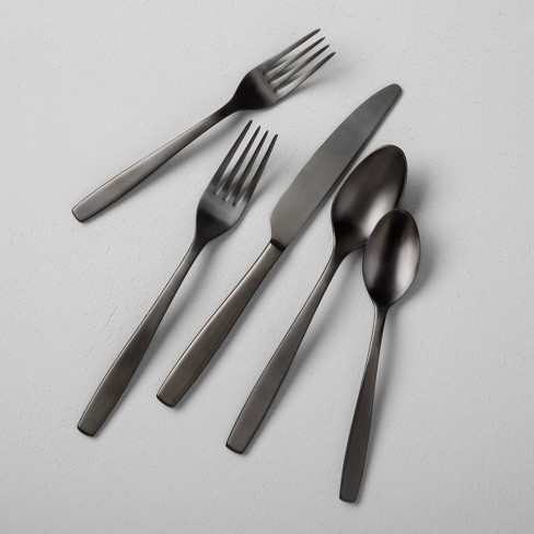 Matte Black Simple Things 5-pc. Flatware Set