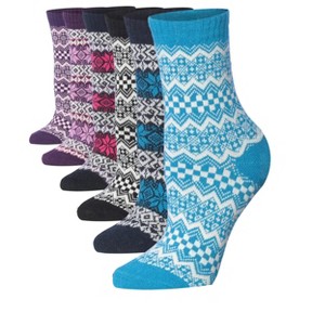 Cotton Warm Cozy Winter Socks - 6 Pairs - 1 of 4