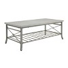 Richie 3pc Coffee and Side Table Set with Scrollwork Design - Powell - 3 of 4