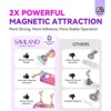 Saviland Magnetic Press-On Display: 3 Stands + 40 Reus. Adhesive Balls - Salon Training Kit for Nail Practice .(Purple) - 3 of 4
