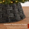 Best Choice Products 36in Basket Woven Hyacinth Christmas Tree Collar, Tree Skirt Accessory w/ Cord Cut-Out - 3 of 4