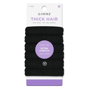 Gimme Beauty Thick Hair Tie Bands - 6ct - 1 of 4