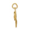 Black Bow Jewelry 14k Yellow Gold Comb and Scissors Charm or Pendant, 16mm (5/8 inch) - 2 of 4