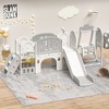 Whisen Toddler Slide & Kids Slide for Toddlers Age 1-4, with Basketball Hoop and Extra long aisle, Strong Swing - 2 of 4