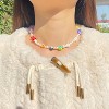 Handmade Freshwater Pearl Choker | Flirty Boho Beaded Necklace Summer Gift - 2 of 4